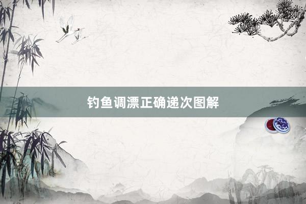 钓鱼调漂正确递次图解